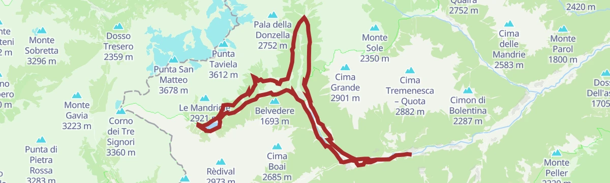Route map: Alpine Gravel Pejo